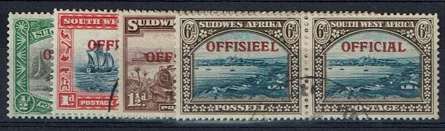 Image of South West Africa/Namibia SG O18/20,O22 FU British Commonwealth Stamp